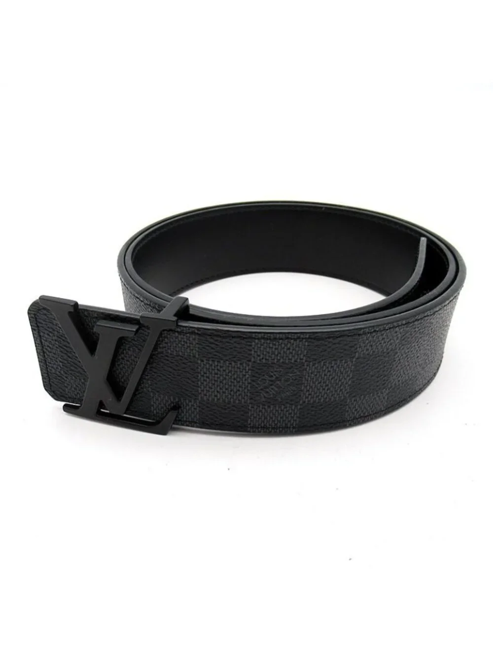 Louis Vuitton Ceinture LV Initial Belt Damier Graphite Black